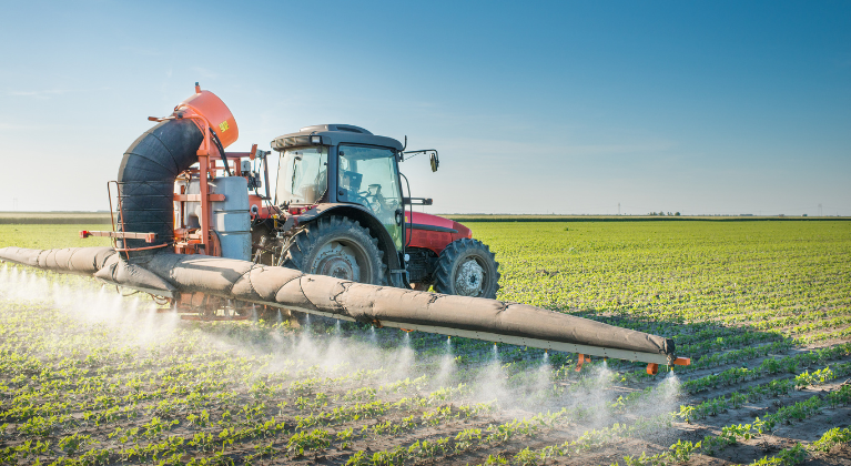 tractor in the field